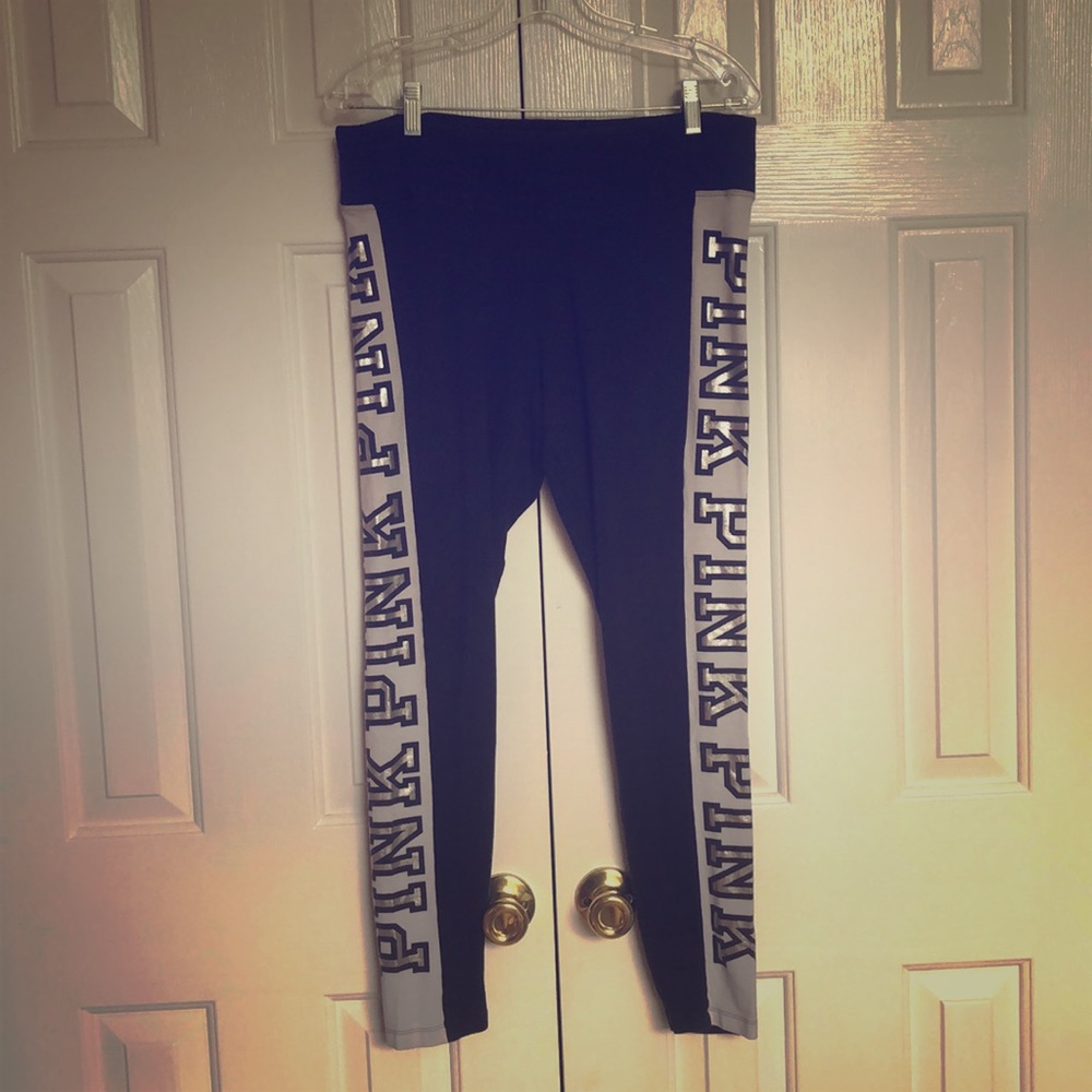 VS PINK BLACK YOGA LEGGINGS